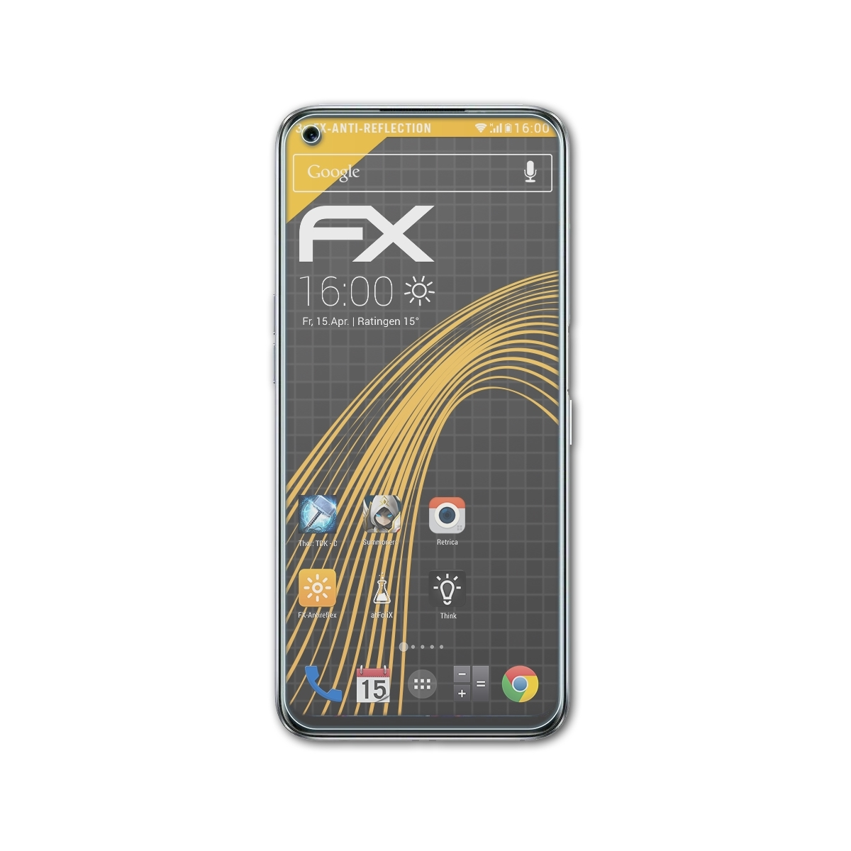 ATFOLIX 3x FX-Antireflex Displayschutz(für Realme Narzo 30)