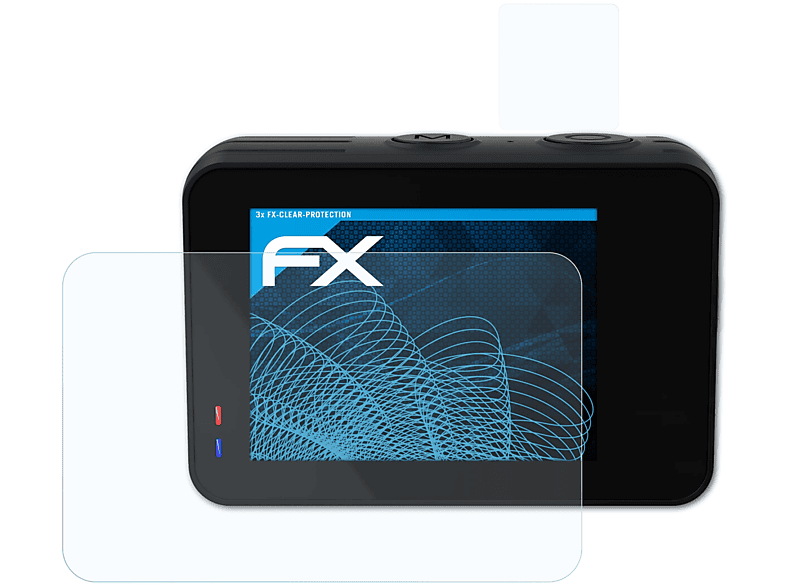 ATFOLIX 3x FX-Clear Displayschutz(für Lamax W9.1)
