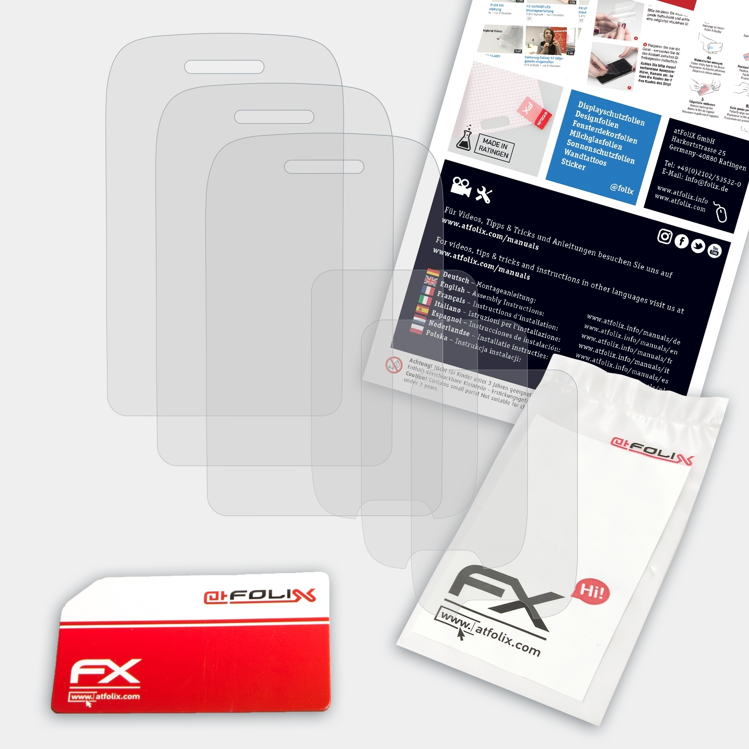 Technisat FX-Antireflex Displayschutz(für Isi TechniPhone 3x ATFOLIX 4)