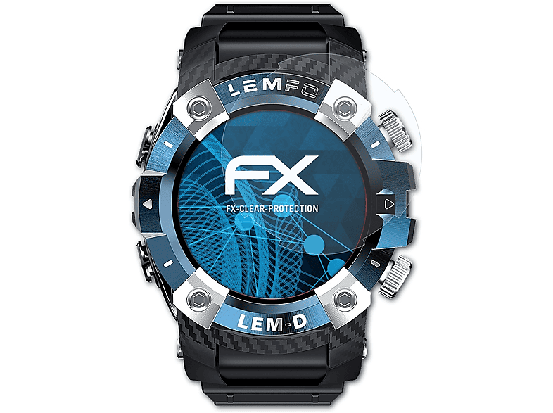 3x Displayschutz(für ATFOLIX Lemfo LemD) FX-Clear