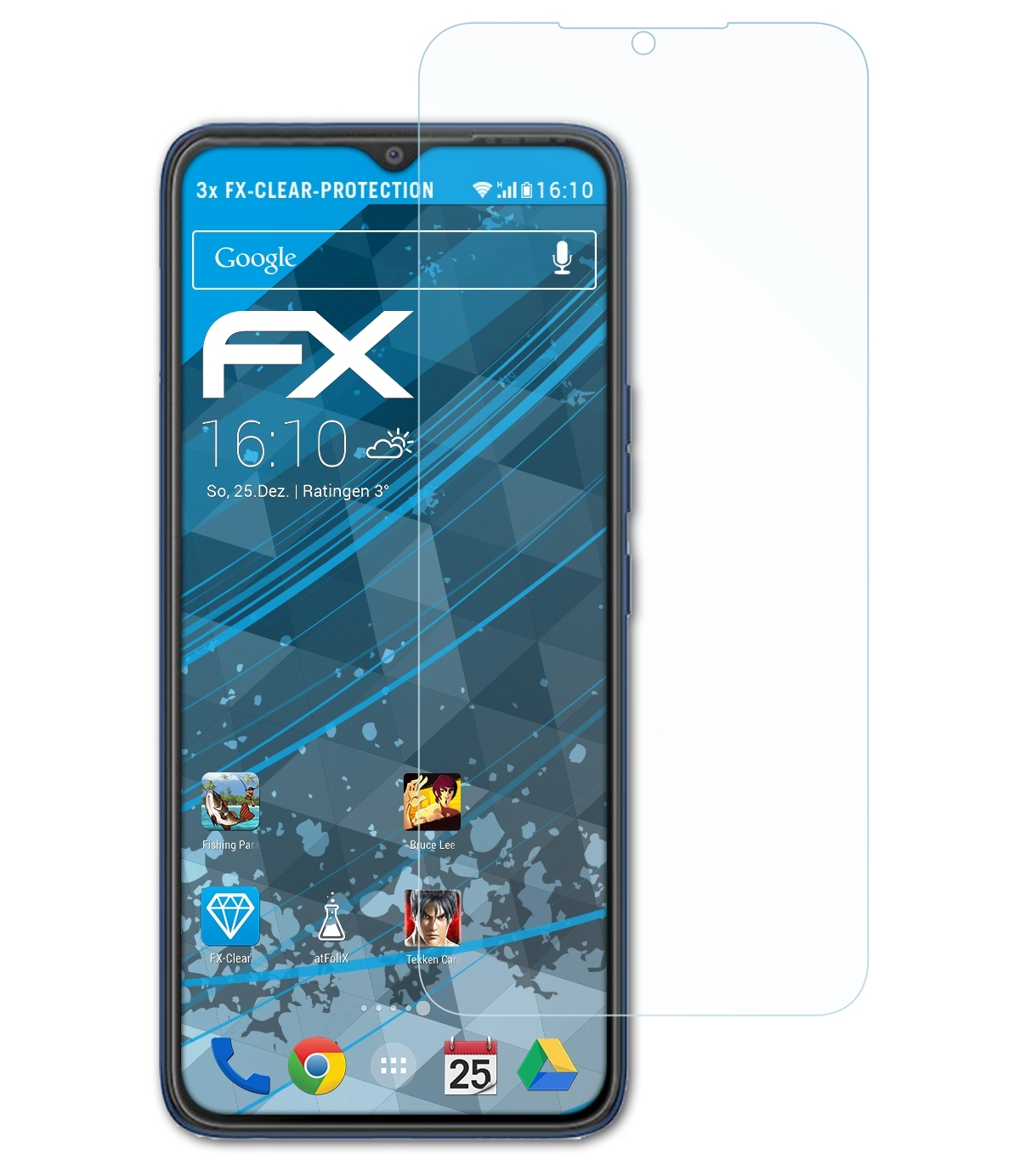ATFOLIX 3x Pro) FX-Clear Displayschutz(für 5 Pop Tecno