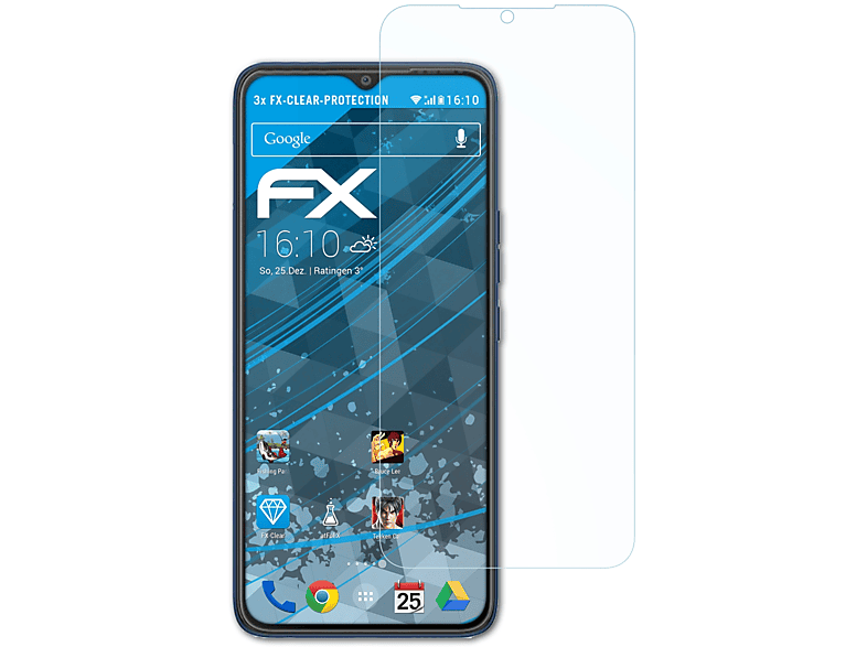 FX-Clear ATFOLIX Displayschutz(für Pro) 5 3x Tecno Pop