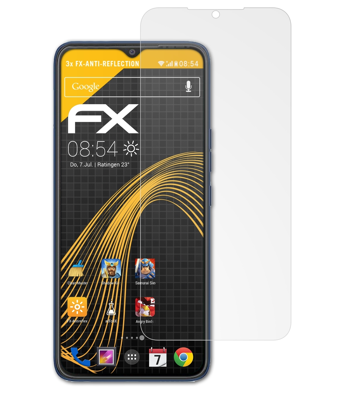 ATFOLIX 3x FX-Antireflex Displayschutz(für Tecno Pop 5 Pro)