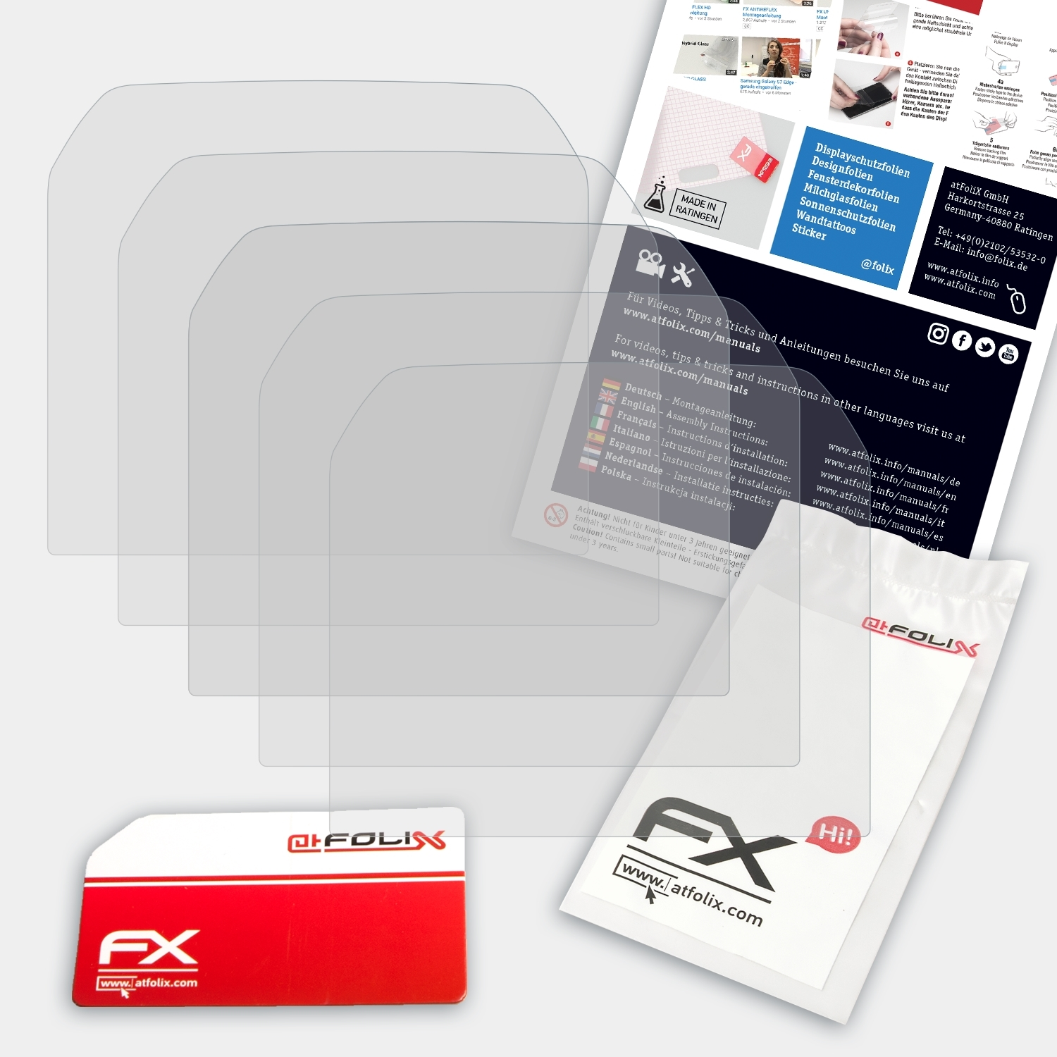 ATFOLIX 3x H2O) Motorola FX-Antireflex Talkabout Displayschutz(für T92