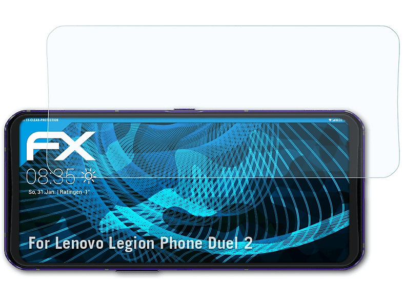 ATFOLIX 3x FX-Clear Displayschutz(für Lenovo Legion Phone Duel 2)