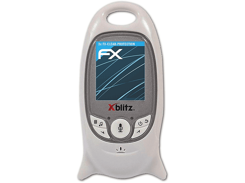 ATFOLIX 3x FX-Clear Displayschutz(für Xblitz Baby Monitor)