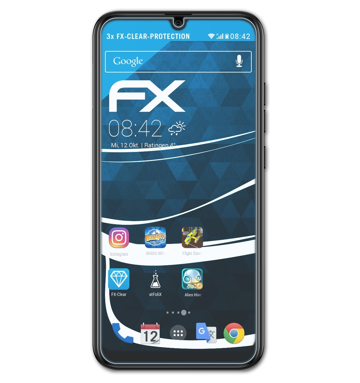 FX-Clear ATFOLIX 20) 3x Displayschutz(für General-Mobile GM
