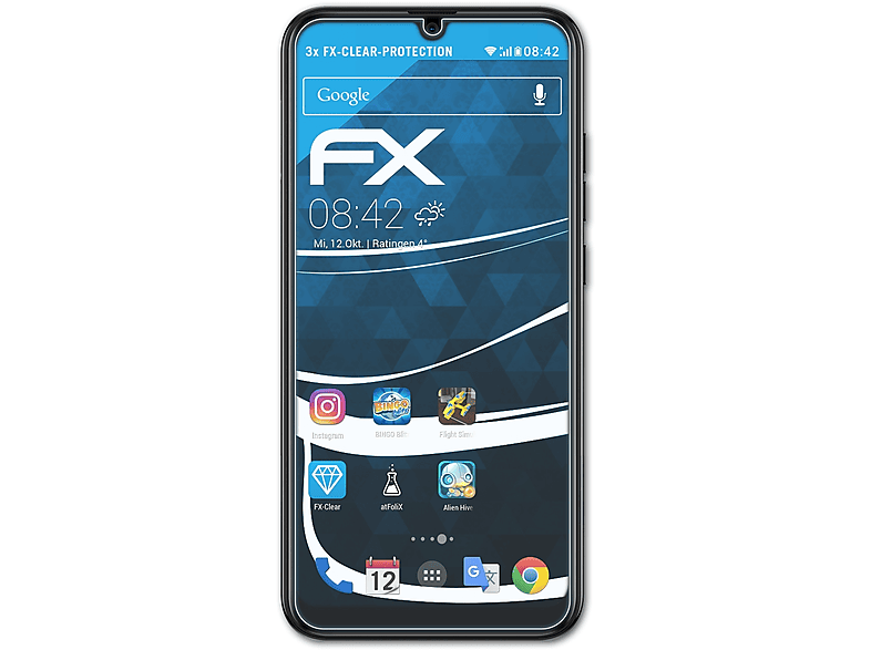 FX-Clear ATFOLIX 20) 3x Displayschutz(für General-Mobile GM