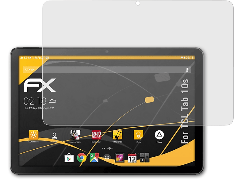 FX-Antireflex ATFOLIX Displayschutz(für Tab 10s) 2x TCL