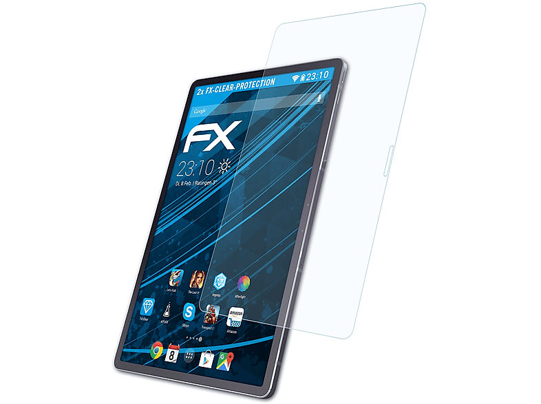 ATFOLIX 2x FX-Clear Lenovo (SD730)) 11.5 Pro Displayschutz(für Pad