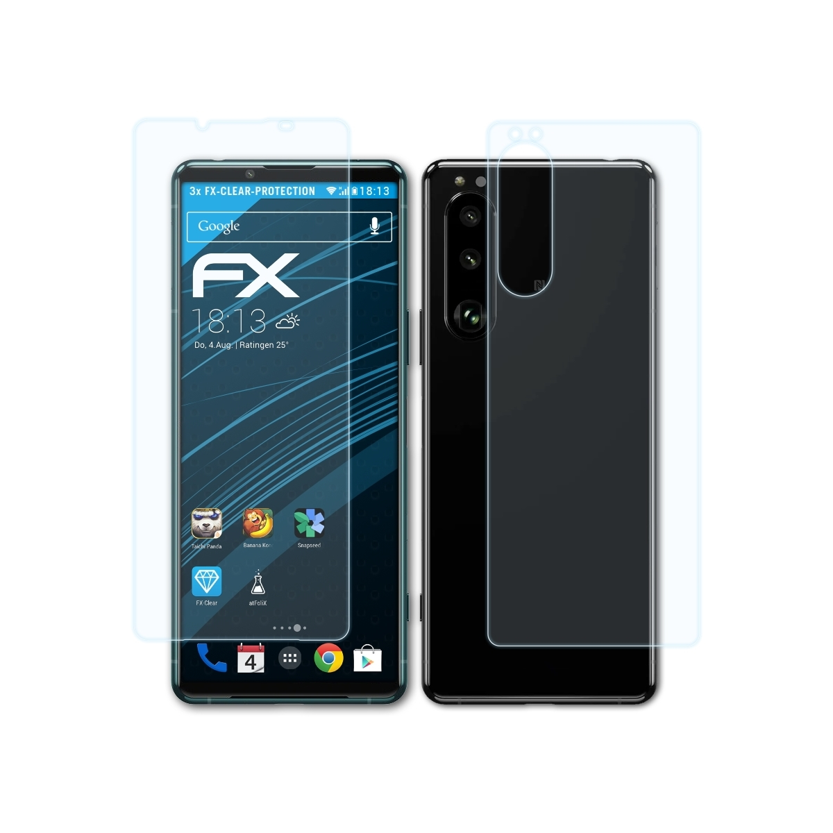 FX-Clear III) ATFOLIX Xperia Sony 5 Displayschutz(für 3x