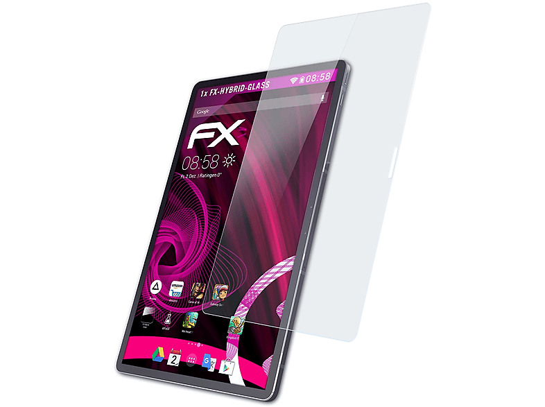 ATFOLIX FX-Hybrid-Glass Schutzglas(für Lenovo Pro 11.5 (SD870)) Pad