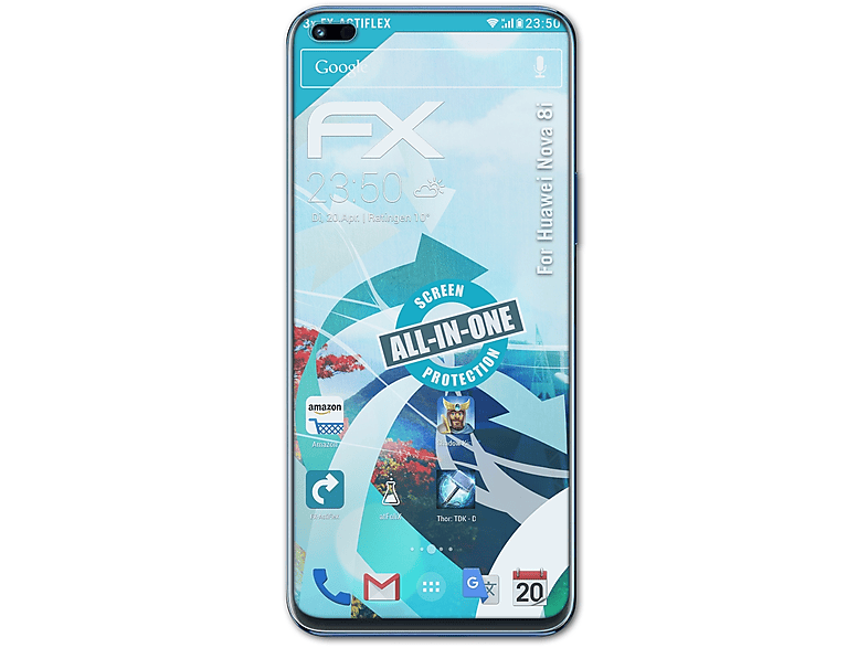 ATFOLIX 3x FX-ActiFleX Displayschutz(für Huawei Nova 8i)