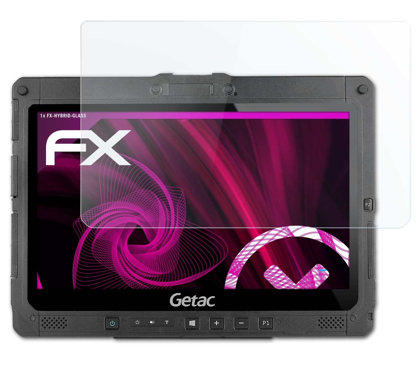 ATFOLIX FX-Hybrid-Glass Schutzglas(für Getac K120-EX)