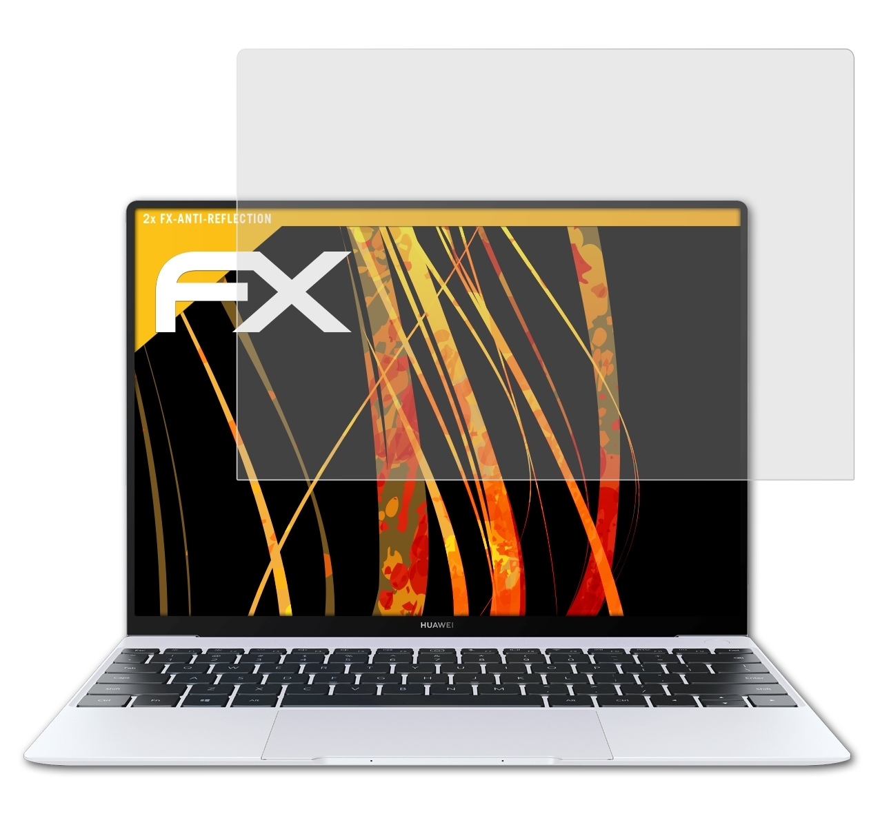 ATFOLIX 2x FX-Antireflex Displayschutz(für Huawei X MateBook (2020))