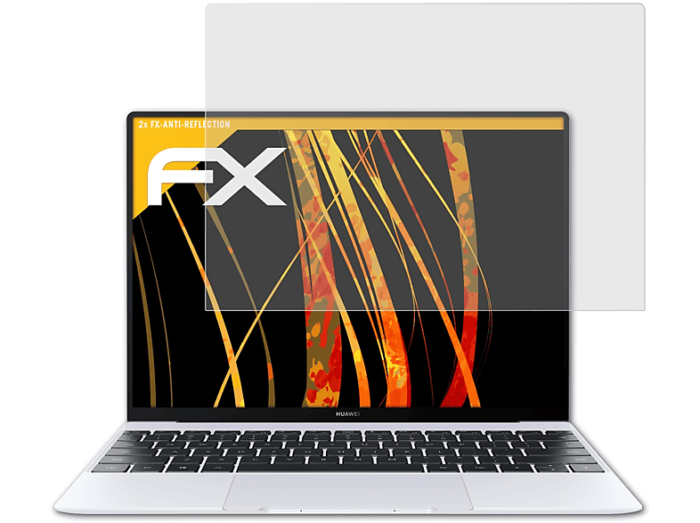 ATFOLIX 2x FX-Antireflex Displayschutz(für Huawei MateBook X (2020))