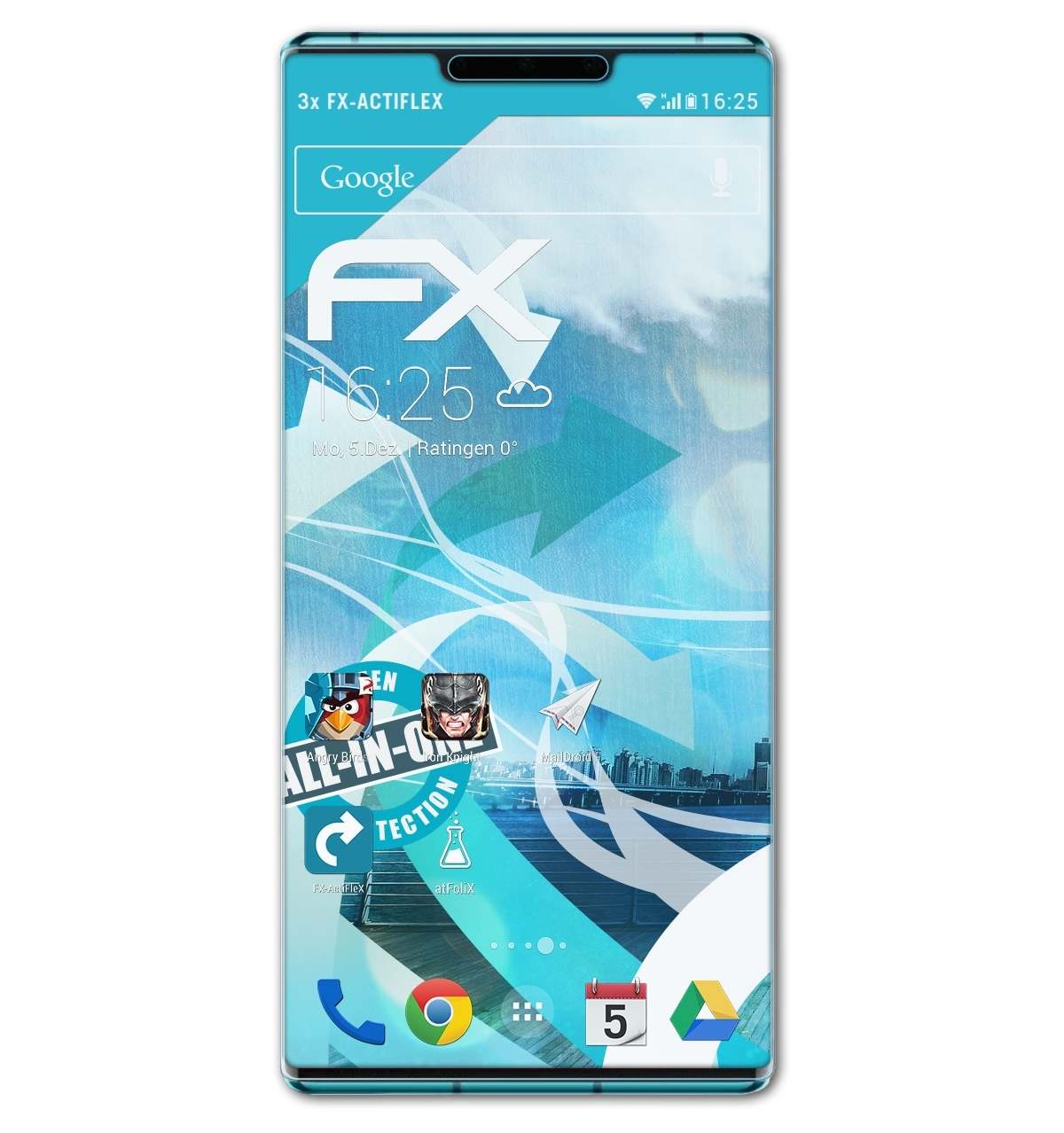 ATFOLIX 3x FX-ActiFleX Displayschutz(für Huawei Mate 30E Pro)