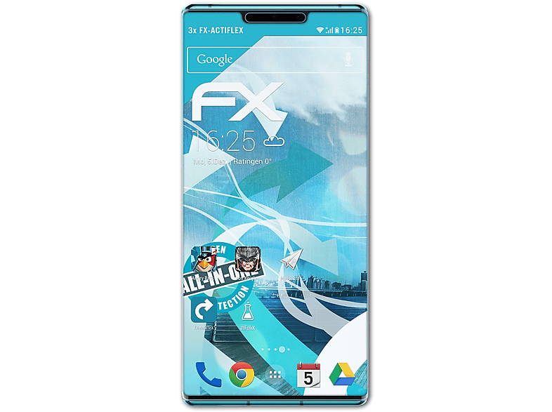 ATFOLIX 3x FX-ActiFleX Displayschutz(für Huawei Mate 30E Pro)