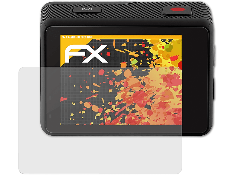 ATFOLIX 3x FX-Antireflex Displayschutz(für Sencor 3CAM 4K52WR)