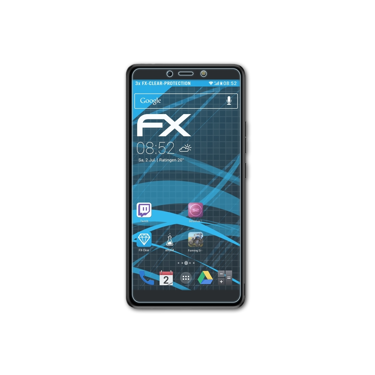Pop FX-Clear 2 3x ATFOLIX Displayschutz(für Plus) Tecno