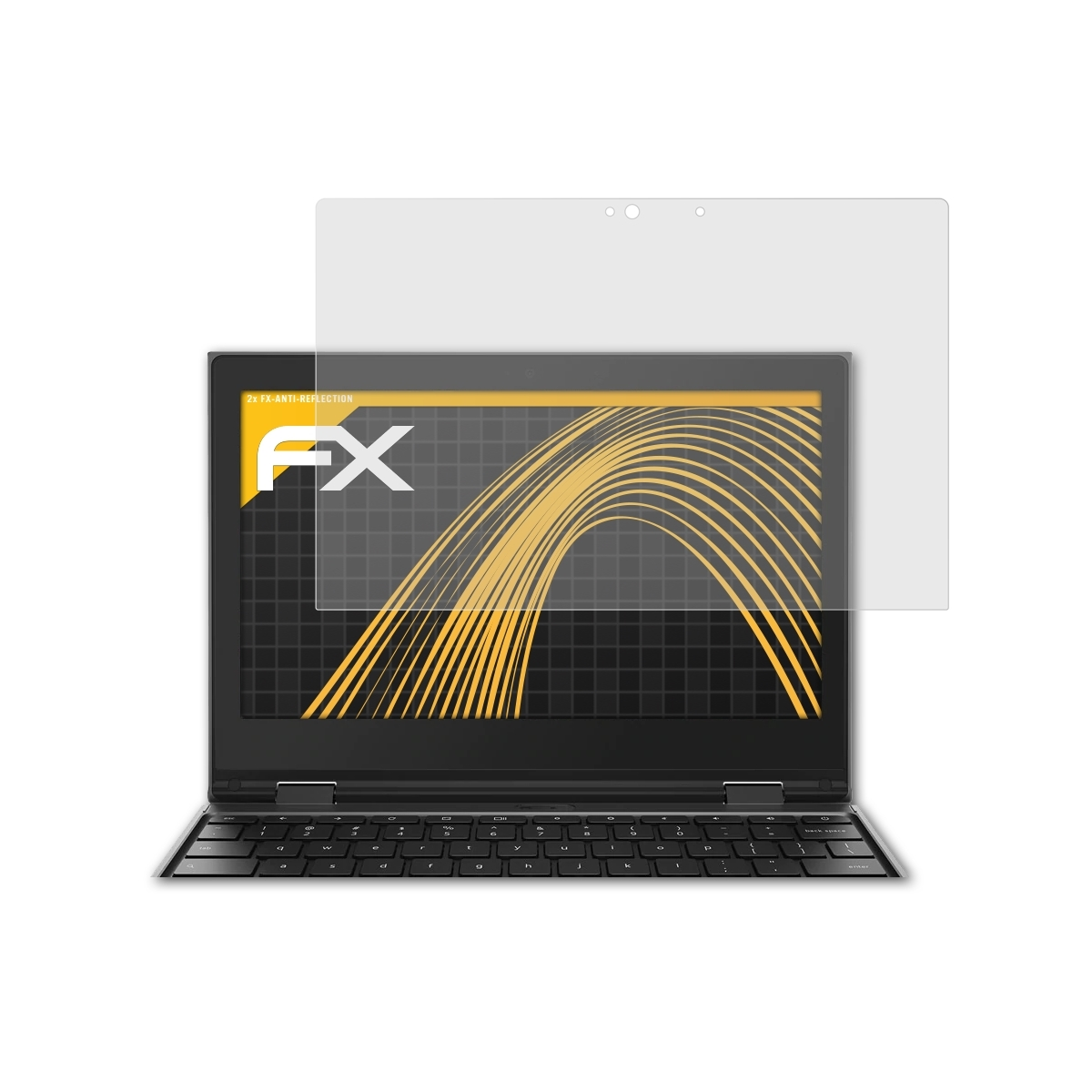 2x Generation)) FX-Antireflex Displayschutz(für Chromebook ATFOLIX 500e (2. Lenovo