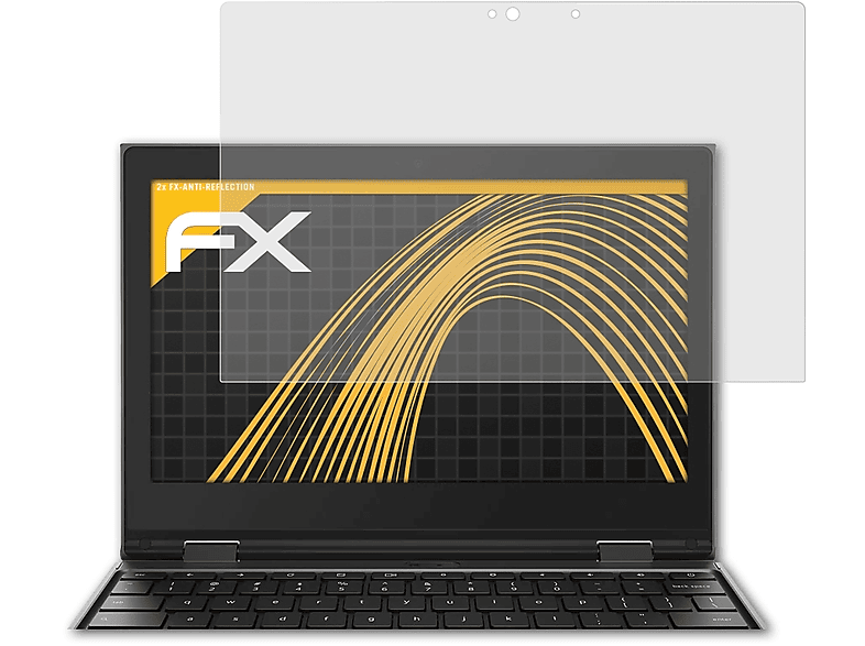 Generation)) 2x Displayschutz(für Lenovo ATFOLIX Chromebook 500e FX-Antireflex (2.