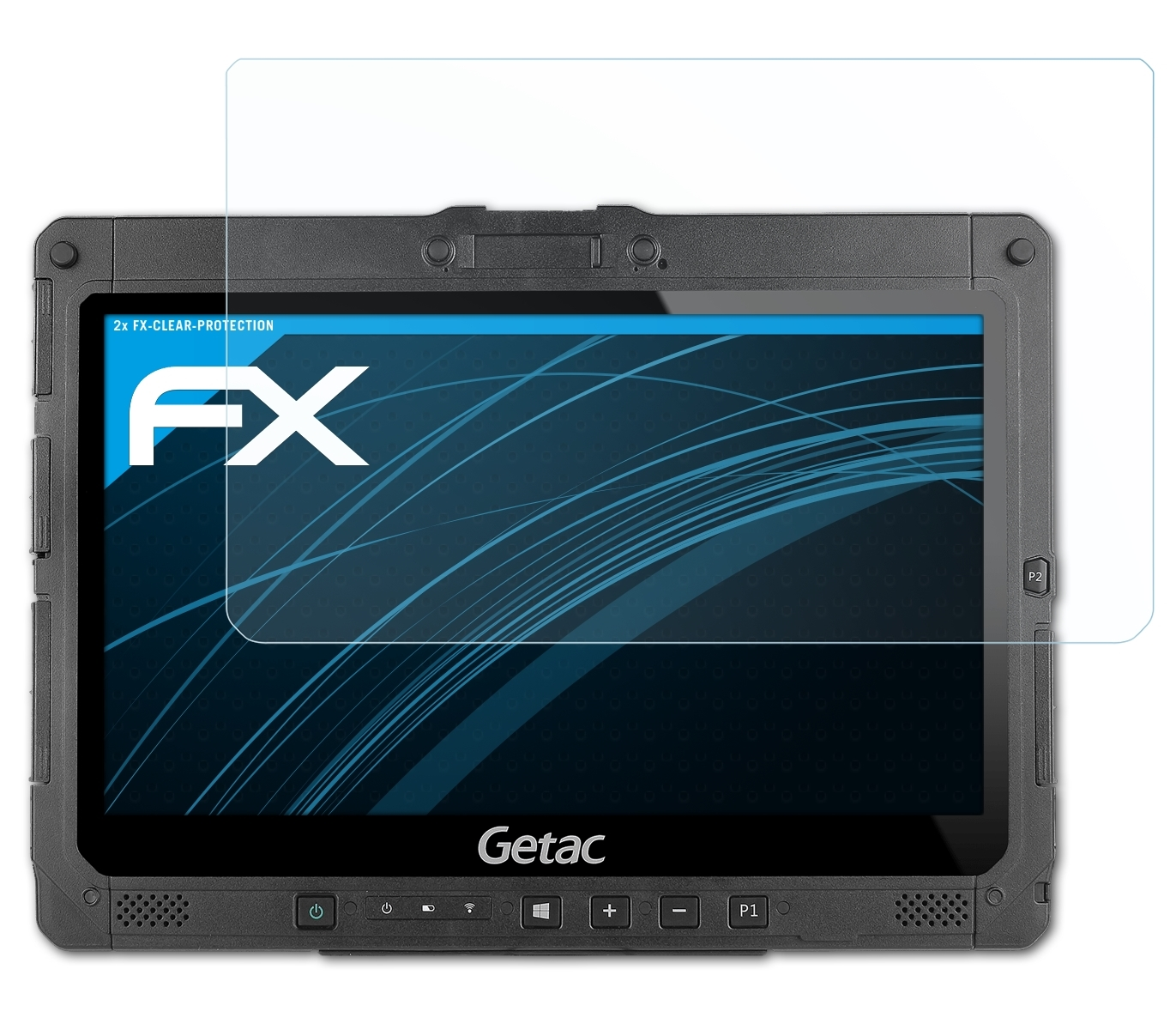 ATFOLIX Getac FX-Clear 2x Displayschutz(für K120-EX)