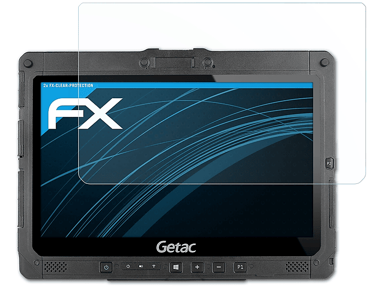 ATFOLIX FX-Clear Getac K120-EX) 2x Displayschutz(für