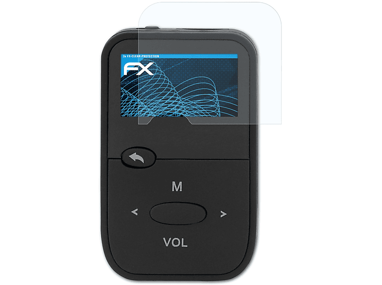 ATFOLIX 3x FX-Clear Displayschutz(für Sencor BK) 4408 SFP