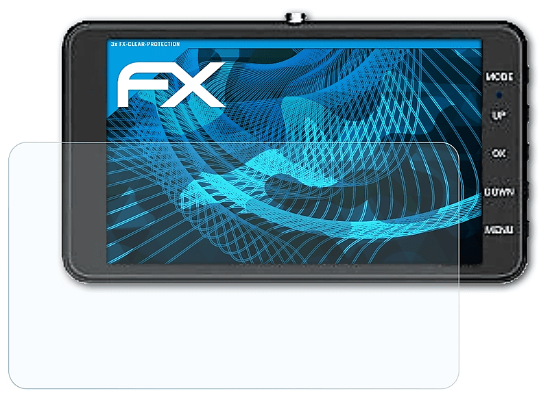ATFOLIX 3x FX-Clear Displayschutz(für Navitel R800)