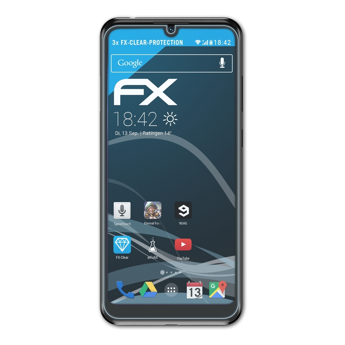 Displayschutz(für 3x ATFOLIX ZTE Blade FX-Clear A5 (2020))