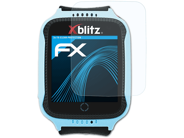 ATFOLIX 3x FX-Clear Displayschutz(für Xblitz Watch me)