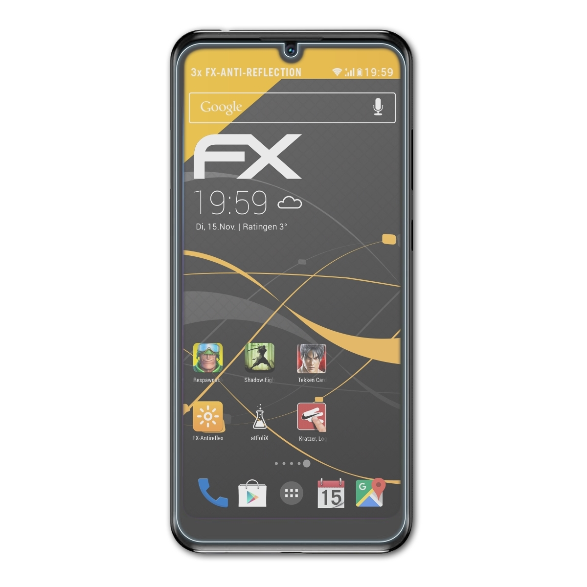 FX-Antireflex Blade ZTE (2020)) A5 3x ATFOLIX Displayschutz(für