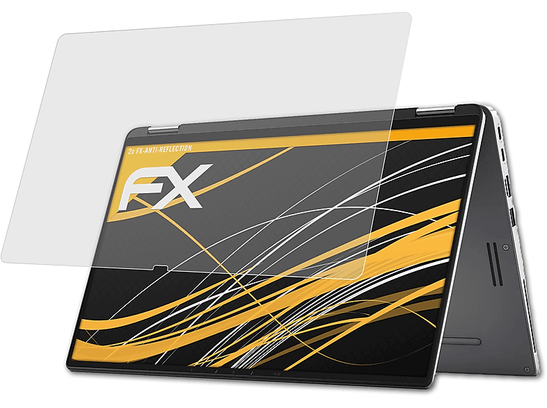 ATFOLIX 2x FX-Antireflex Displayschutz(für Dell Latitude 9410)