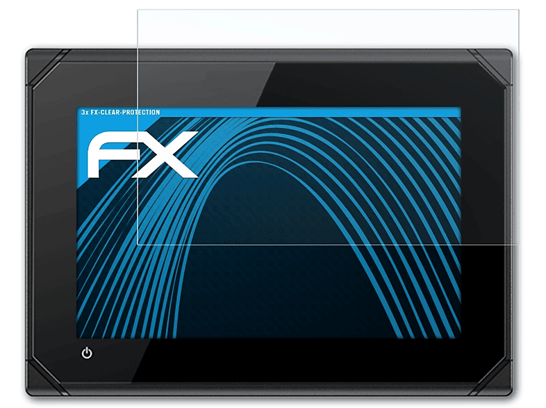 ATFOLIX 3x FX-Clear Displayschutz(für Simrad GO7 XSE)