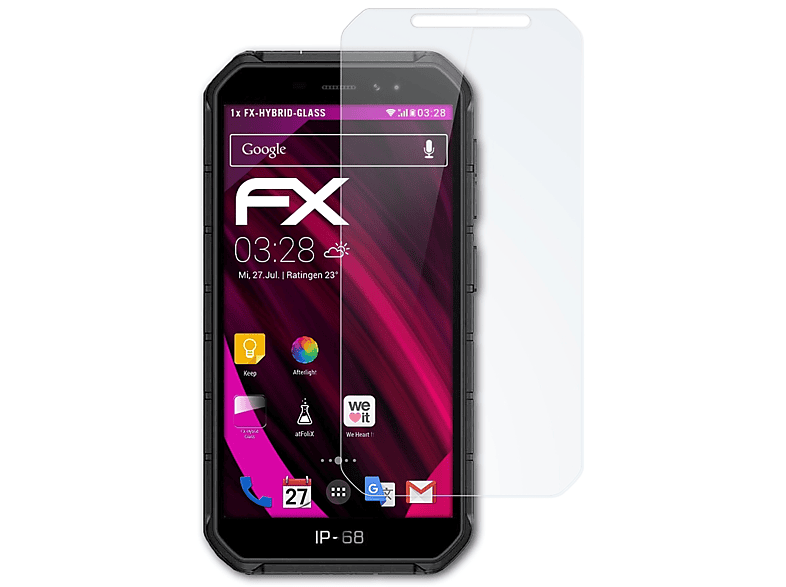 ATFOLIX FX-Hybrid-Glass Schutzglas(für Ulefone Armor X7)