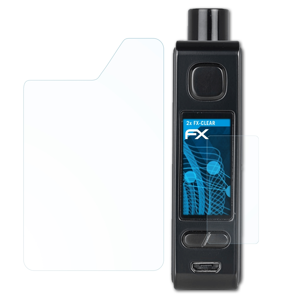 ATFOLIX FX-Clear Smok Mini) Displayschutz(für 2x Fetch