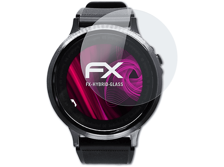 ATFOLIX FX-Hybrid-Glass Schutzglas(für GolfBuddy WTX Plus) | Smartwatch Schutzfolien & Gläser