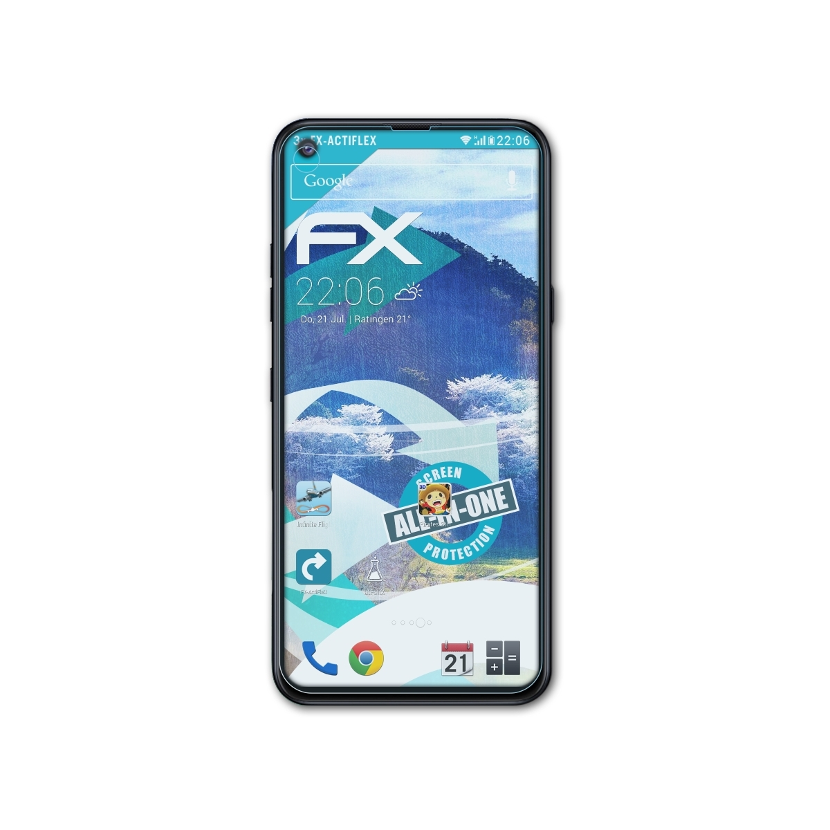 ATFOLIX 3x Q70) LG Displayschutz(für FX-ActiFleX