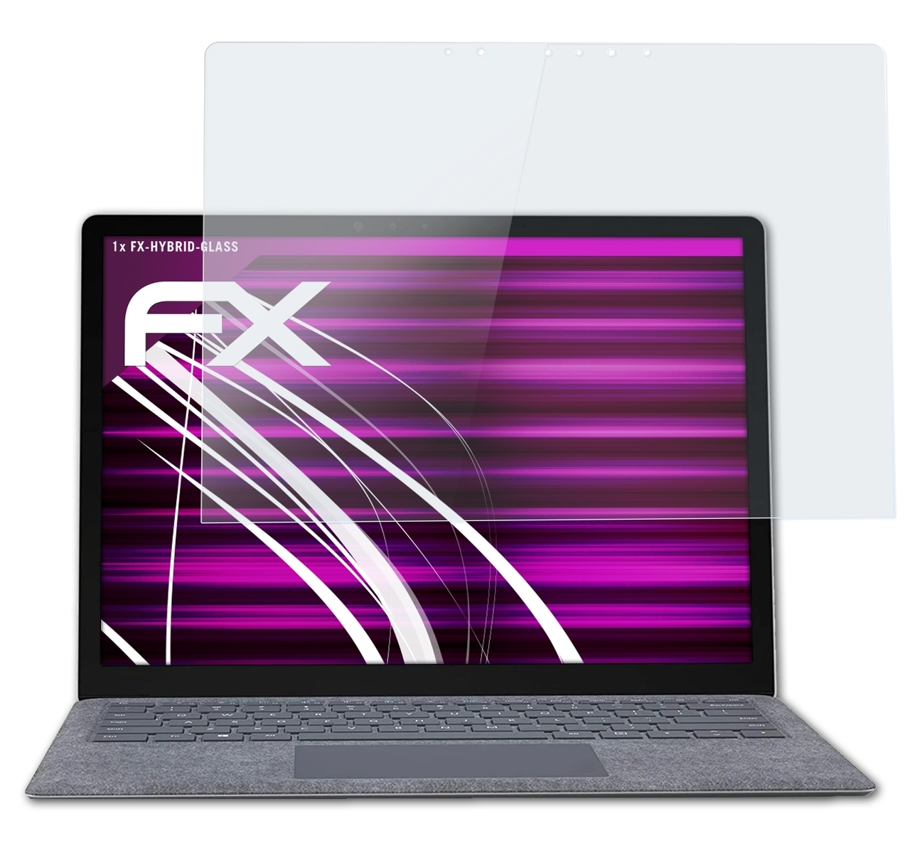 Laptop 4 Schutzglas(für inch)) ATFOLIX FX-Hybrid-Glass Microsoft (13,5 Surface