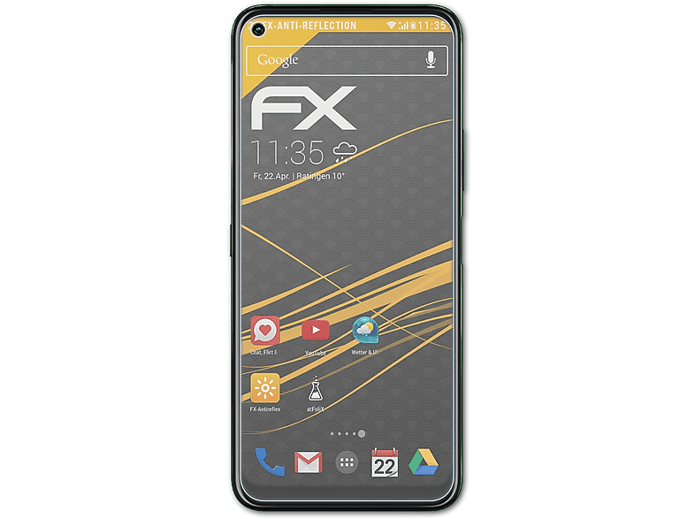 ATFOLIX 3x FX-Antireflex Nokia V) 8 Displayschutz(für