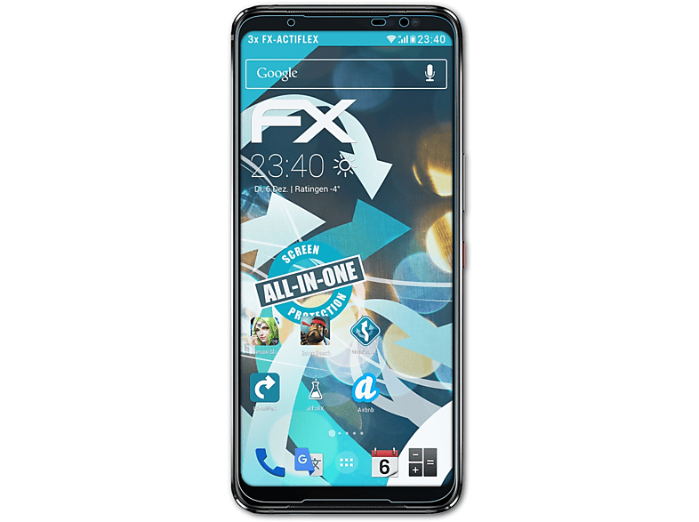 ROG Phone ATFOLIX Asus Displayschutz(für 3x 5) FX-ActiFleX