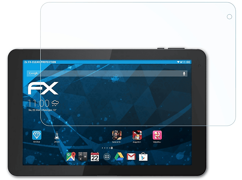 2x 101 ATFOLIX FX-Clear Displayschutz(für S) Oxygen Archos