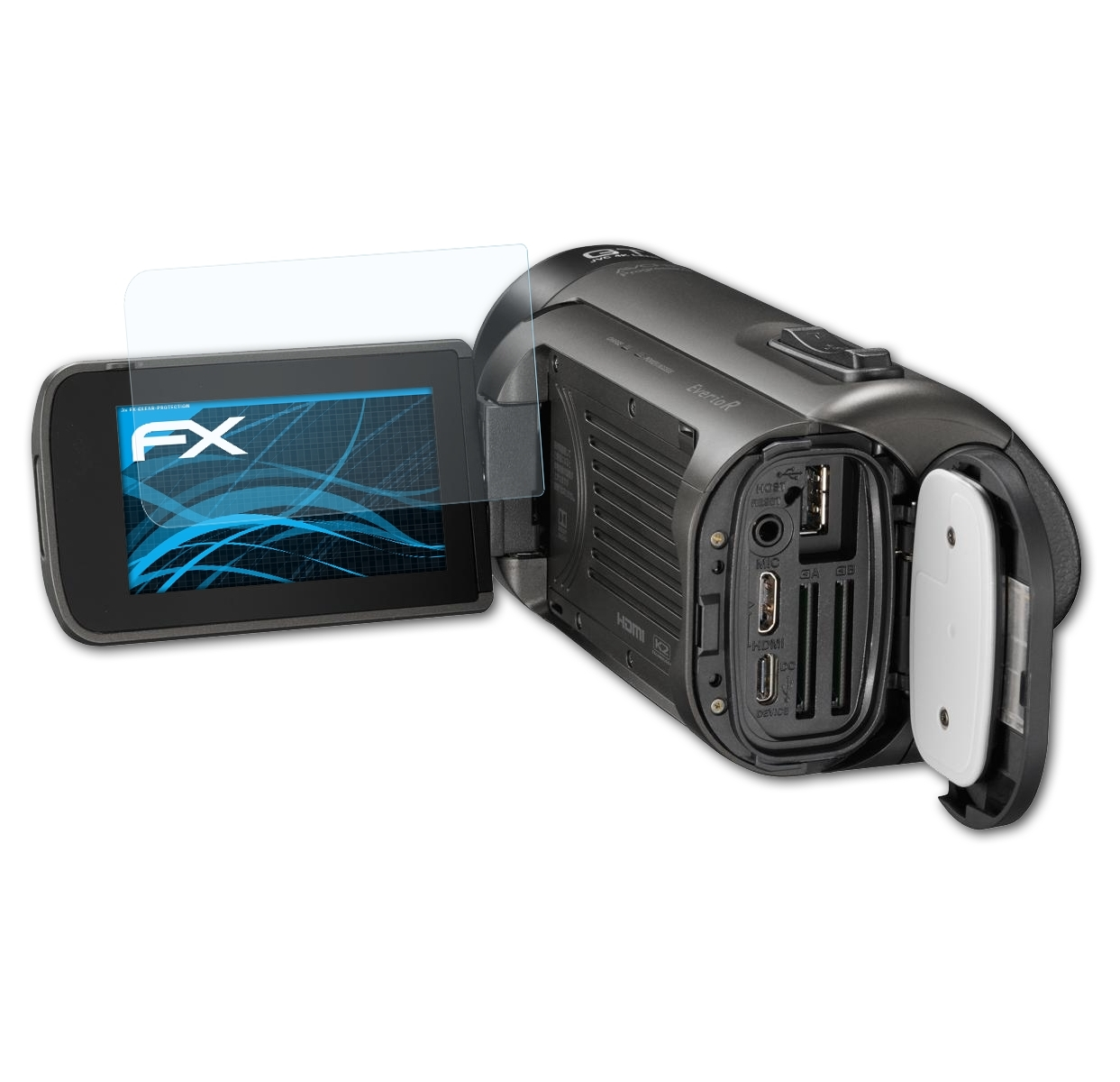 ATFOLIX 3x FX-Clear Displayschutz(für JVC GZ-RY980HEU)