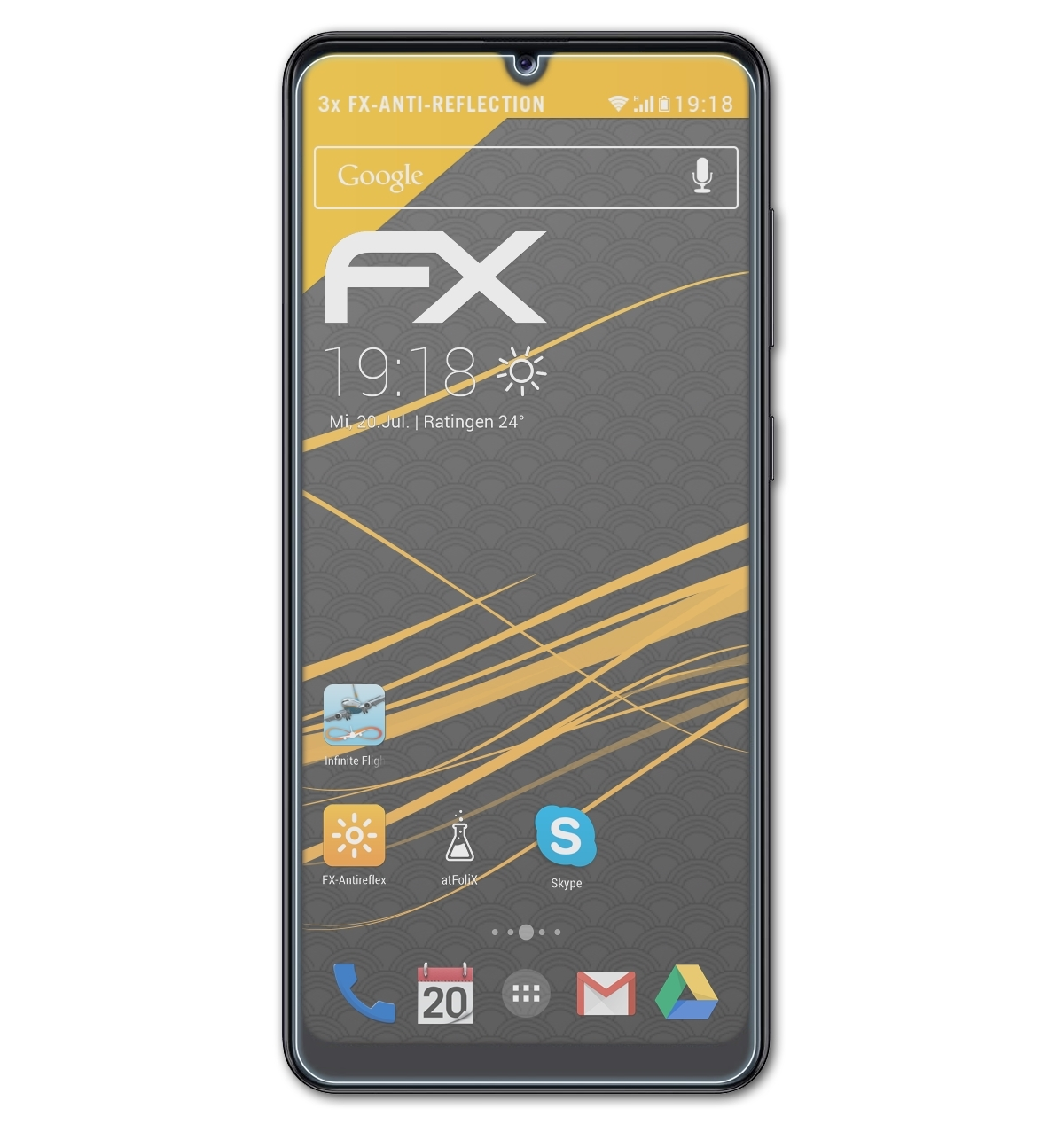 Galaxy 3x Samsung ATFOLIX A31) Displayschutz(für FX-Antireflex