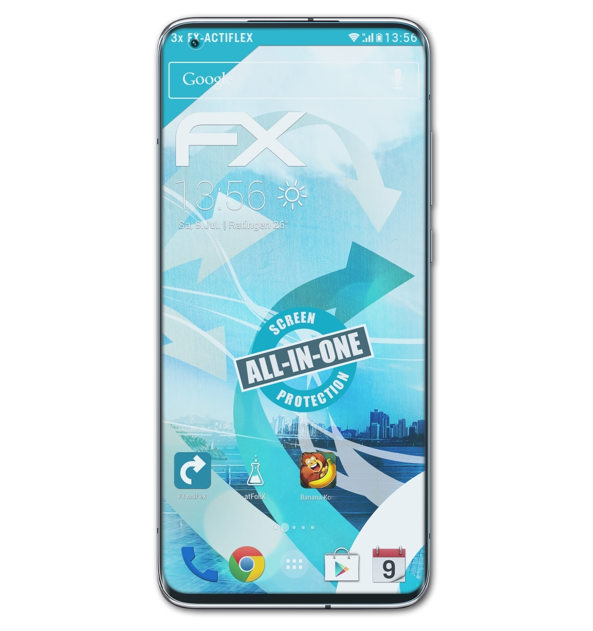ATFOLIX 3x Xiaomi Displayschutz(für 10 Mi FX-ActiFleX Ultra)