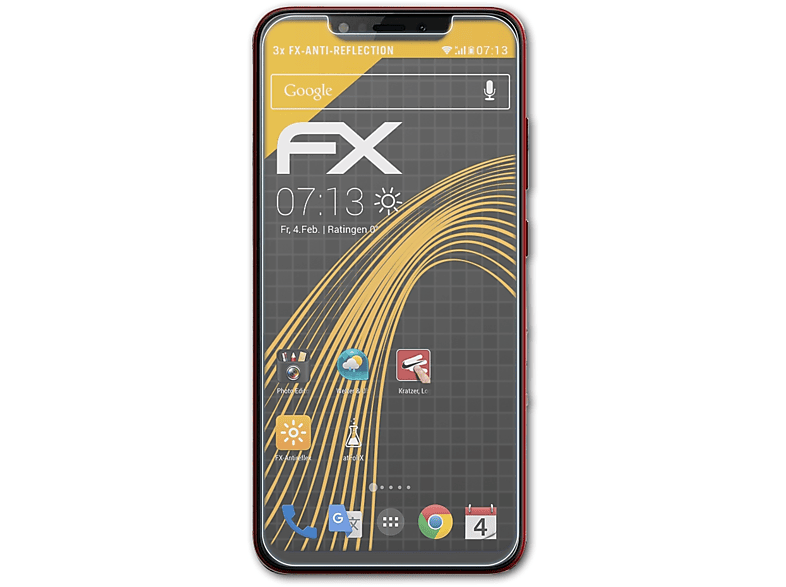 Displayschutz(für Infinix ATFOLIX 3x Hot 6X) FX-Antireflex