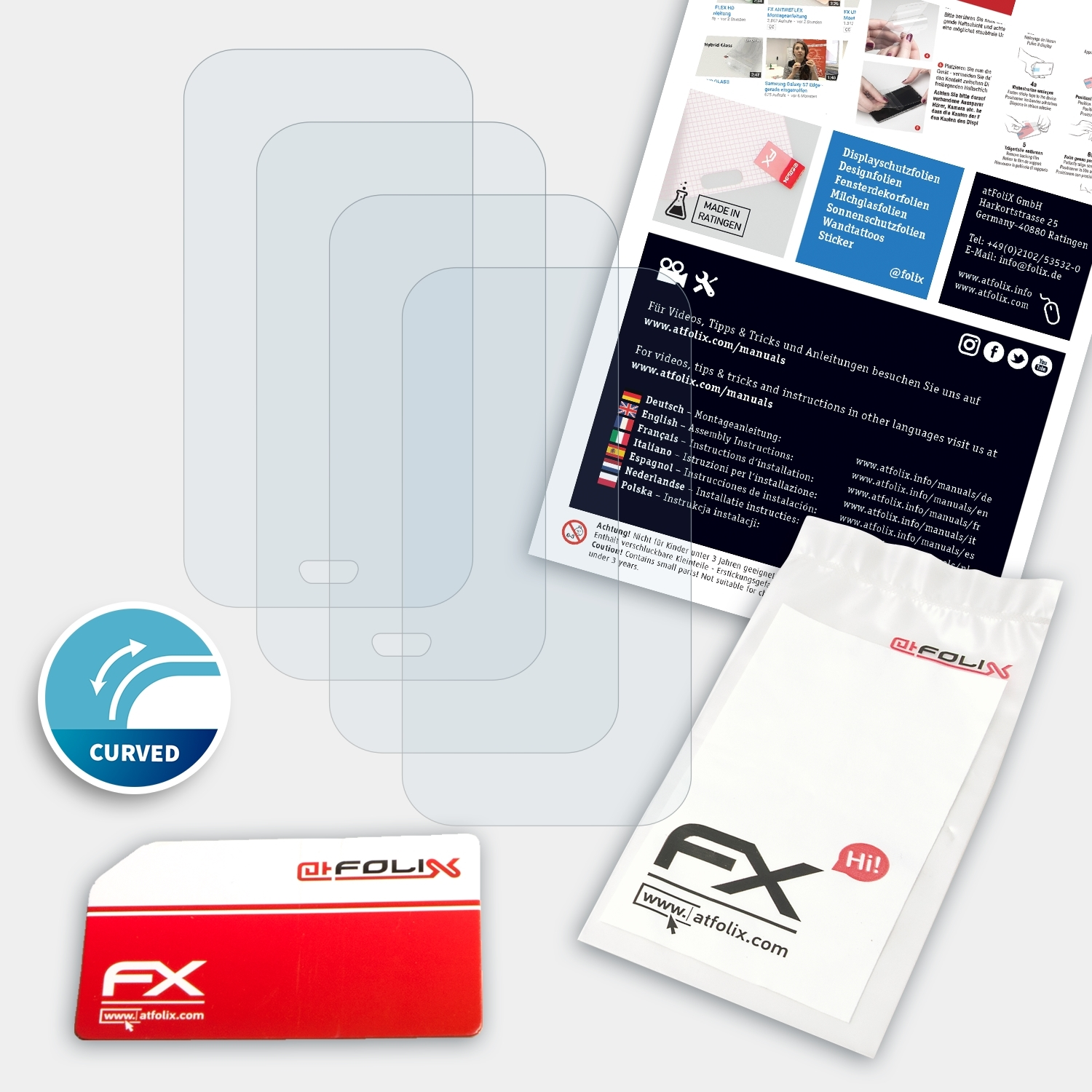 ATFOLIX 2x FX-ActiFleX LUXE Vaporesso II) Displayschutz(für