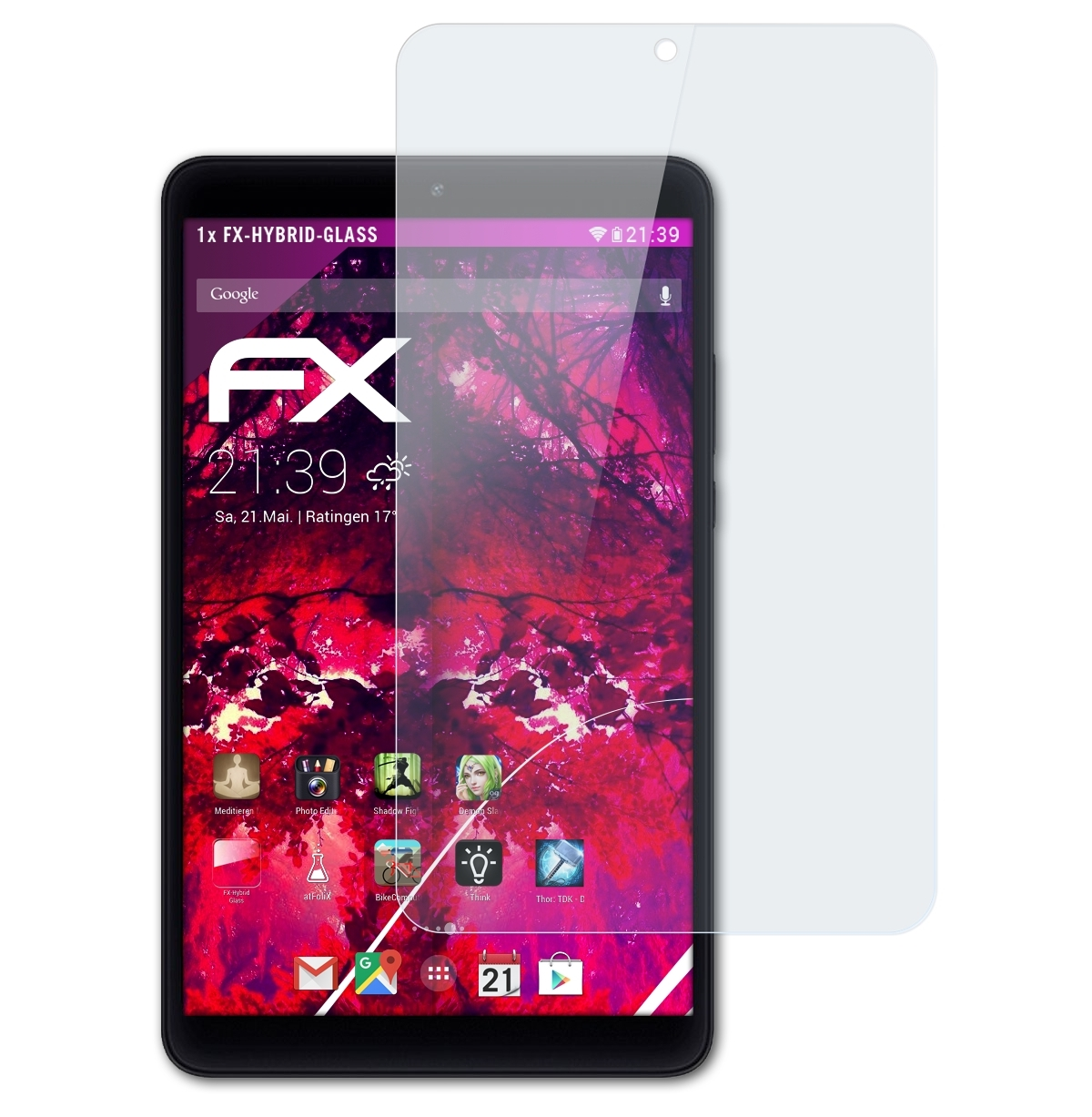 FX-Hybrid-Glass Schutzglas(für 4) ATFOLIX Pad Mi Xiaomi
