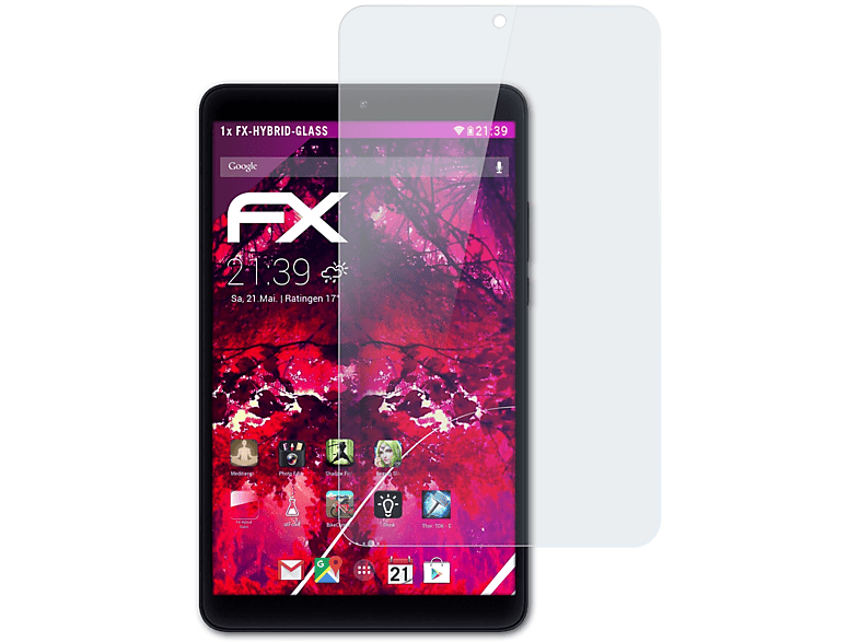 Pad Xiaomi FX-Hybrid-Glass 4) ATFOLIX Schutzglas(für Mi